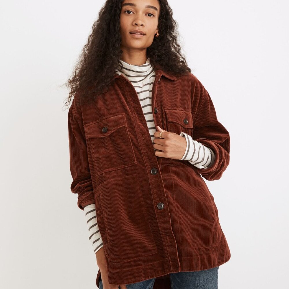 Women's Madewell Corduroy Yorkway Shirt-Jacket Cotton